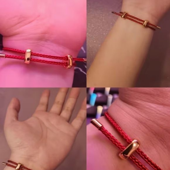 adjustable red bracelet - Picture 5 of 5